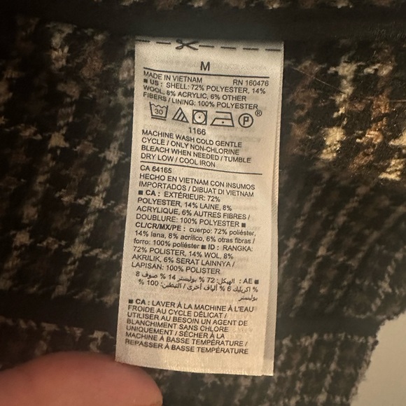 Oversized Soft-Brushed Tweed Blazer - Picture 3 of 3